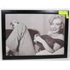 Image 1 : BLACK & WHITE MARILYN MONROE OFF SET 18"X13.5"