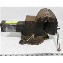 HEAVY-DUTY BENCH VISE.