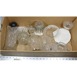 ESTATE BOX OF VINTAGE CUT CRYSTAL