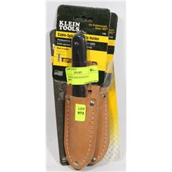 2 KLEIN SPLICER'S KNIFES & HOLDERS