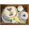 Image 1 : BOX OF ASSORTED ANTIQUE PLATES