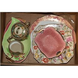 BOX OF FANCY ANTIQUE DISHES