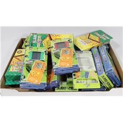 LOT OF 20 BRICK GAMES.