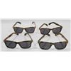 Image 1 : 4 PAIRS NEW  CAMOUFLAGE SUNGLASESS WITH UV PROTECT
