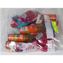 BAG OF ASSORTED SHAVING PRODUCTS.