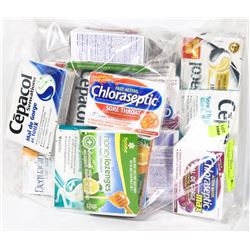 BAG OF ASSORTED THROAT LOZENGES.