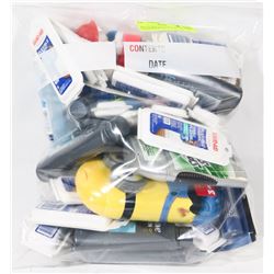 BAG OF MISC INCLUDING SHAMPOO, CONDITIONER AND