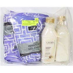 2 BAGS OF BATH MILK AND 2 BAGS OF LAVENDAR EPSOM