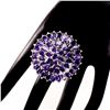 Image 1 : Natural Top Intense Purple Amethyst 120 Cts Ring
