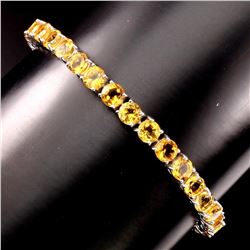 Natural Top Rich Yellow Citrine 70.70 Cts Bracelet