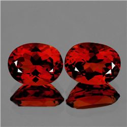 Natural AAA Madeira Red Orange Citrine Pair - FL