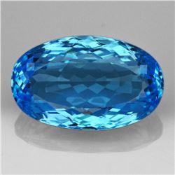 Natural Brillant Cut Sky Blue Topaz 27 Carats - VVS