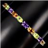 Image 1 : Natural  Amethyst Citrine Peridot 50.36 Ct Bracelet