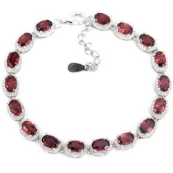 NATURAL PURPLISH PINK RHODOLITE GARNET Bracelet