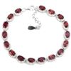 Image 1 : NATURAL PURPLISH PINK RHODOLITE GARNET Bracelet