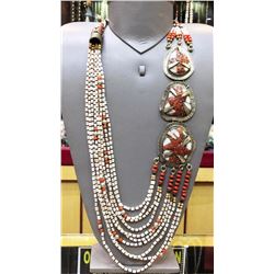 Tibet Natural Stone Tribal Queen Royal Necklace