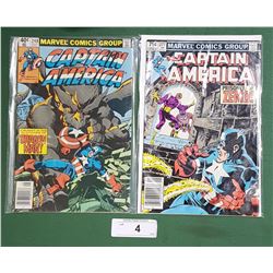 2 VINTAGE CAPTAIN AMERICA $0.40 & $0.75 COMICS