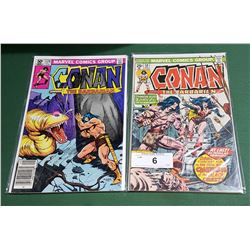 2 VINTAGE CONAN $0.25 & $0.50 COMICS