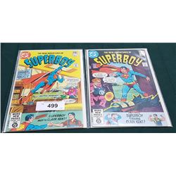 2 VINTAGE COLLECTIBLE SUPERBOY $0.50 COMICS