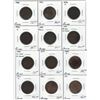 Image 1 : Canada Lot of 12 Better Grade Victorian Large Cents