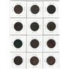 Image 2 : Canada Lot of 12 Better Grade Victorian Large Cents