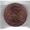 Image 2 : Canada 1985 Small Cent Pointed 5 ICCS MS65 Red