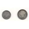 Image 2 : Canada 1870 Silver 5 Cent & 10 Cent Lot