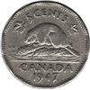 Image 1 : Canada 1947 Dot Nickel 5 Cent F12