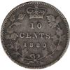 Image 1 : Canada 1880 Silver 10 Cent VG