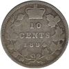 Image 1 : Canada 1894 Silver 10 Cent VG