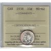 Image 1 : Canada 1938 Silver 10 Cent ICCS MS62