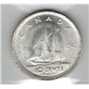 Image 2 : Canada 1942 Silver 10 Cent ICCS MS64