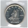 Image 2 : Canada 1946 Silver 10 Cent ICCS MS64