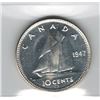 Image 2 : Canada 1947 Silver 10 Cent ICCS MS63