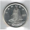 Image 2 : Canada 1955 Silver 10 Cent ICCS MS63 Cameo