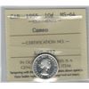 Image 1 : Canada 1955 Silver 10 Cent ICCS MS64 Cameo