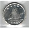 Image 2 : Canada 1955 Silver 10 Cent ICCS MS64 Cameo
