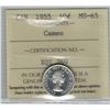 Image 1 : Canada 1955 Silver 10 Cent ICCS MS65 Cameo