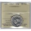 Image 1 : Canada 1947 Silver 25 Cent ICCS MS63 - XMU559