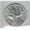 Image 2 : Canada 1947 Maple Leaf Silver 25 Cent ICCS MS65