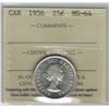 Image 1 : Canada 1956 Silver 25 Cent ICCS MS64