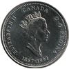 Image 2 : Canada 1992 New Brunswick 180 Degrees Rotation 25 Cent BU