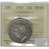 Image 1 : Canada 1950 Design in 0 Silver 50 Cent ICCS MS64