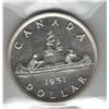 Image 2 : Canada 1951 Silver Dollar ICCS PL66