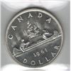 Image 2 : Canada 1961 Silver Dollar ICCS PL65 Cameo