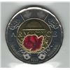 Image 2 : Canada 2018 $2 Coloured Armistice ICCS MS65