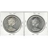 Image 2 : Canada 1967 Silver Dollar Lot Minor Rotations BU (2 pcs)