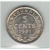 Image 2 : Canada Newfoundland 1941c Silver 5 Cent ICCS MS64