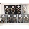 Canada Double Dollar Sets - No Silver Dollar - 9 Sets