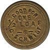 Image 1 : C. Schmmidt Good for 1/2 Loaf Token Breton 746. AU